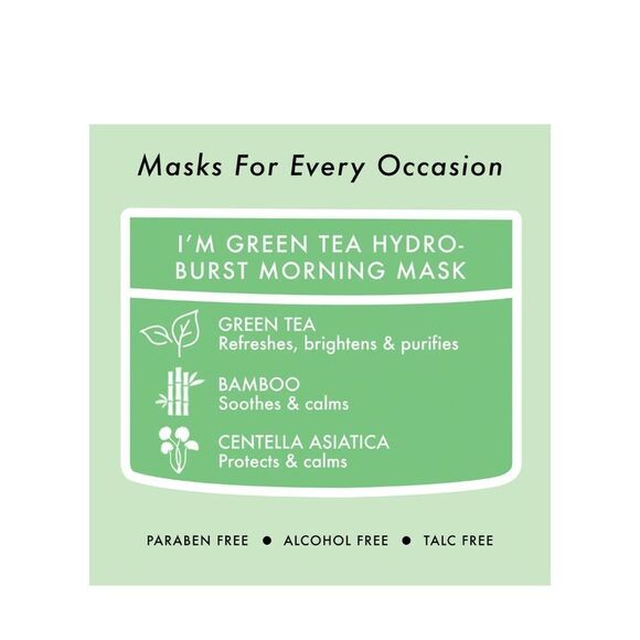 $5 ๐ Tonymoly Iโm Green Tea ๐ต Hydro Burstโ๐ฅ MORNINGโ MASK NEW - Picture 4 of 5
